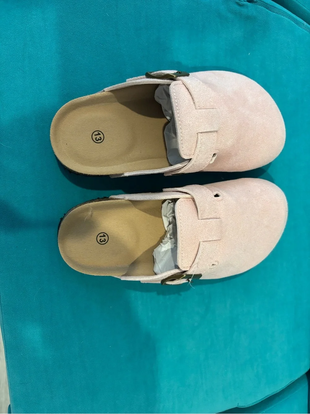 Cute suede leather slip ons